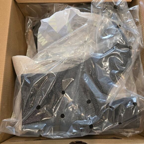 MIA Shoes Piana Block-Heel Rhinestone Knit Booties in Black NEW Size 6.5 - Picture 6 of 8